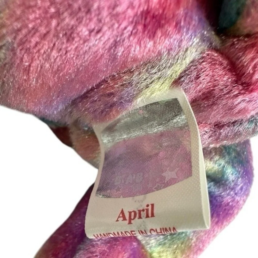 TY Beanie Baby 2001 April Birthday Bear 9